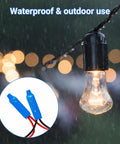 Blue Gel Filled Wire Splice Connectors 100Pcs Pack, Silicone Moisture Barrier, waterproof outdoor lighting setup with bulb