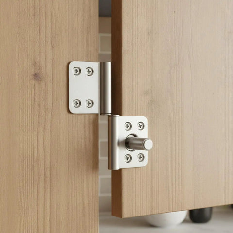 Lift Off Aluminum Door Hinge For Interior Doors, Tool Free Vertical Detachment, Easy Install, Heavy Duty Aluminum Alloy