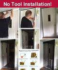 Installation process of Magnetic Screen Door With Full Frame Velcro Auto Close 26 Strong Magnets Fits Doors Up To 36 By 98 Inches