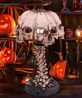 Light Up Skeleton Table Lamp With Four Bone Skull Design, LED 3D Skeleton Night Light against Halloween decor background