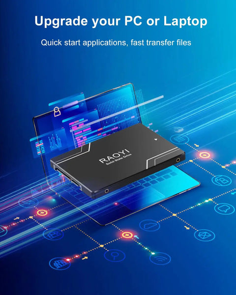 256GB Internal SSD Upgrade For PC And Laptop SATA III 6Gb/s 2.5 Inch Drive With 3D NAND Flash Up To 550MB/s Read 500MB/s Write Speed with laptop graphic