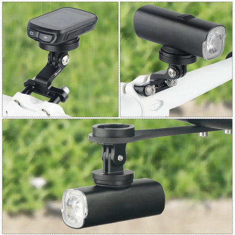 Mountain Bike Computer Mount For Road And Mountain Bikes Stem Top Cap Mount Holder For Garmin Tail Lamps Easy Install