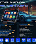 Killer Performance Professional Vehicle Diagnostic Scanner Tablet With Six In One VCMI2 Cable on display with icons and advanced features.