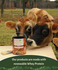 Heavy Duty Exterior Wood Stain In Smooth Lakeside Cedar 5 Gallon shown with cows in farm setting, emphasizing bio-based materials.