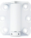 Close-up of Spring Loaded Self Closing Door Hinges 2 Pack White Adjustable Closing Force for Storm and Screen Doors