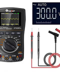 2 In 1 Portable Oscilloscope And Multimeter With 50Msps A D Sampling featuring LED screen and probes