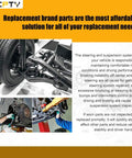 Beefed Up Buick Lucerne Front Lower Control Arm With Ball Joint Replacement Kit For 2006 2011 Suspension System Fits Cadillac DTS 2006 2011 Not For Limo Or Hearse front control arm and ball joint kit under wheel during suspension repair