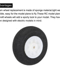 RC Airplane Wheels 25mm Foam Replacement Pack Of 8 For DIY Model Planes And Helicopters Ideal For Indoor And Park Flyers