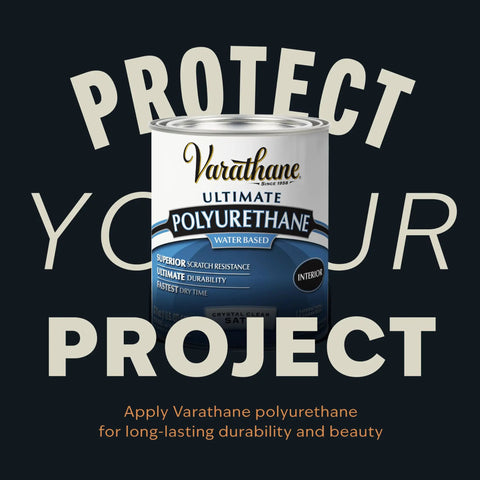 Varathane Ultimate Water Based Polyurethane can for protecting DIY projects with durability and a clear finish.