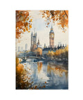 Battersea Power Station Watercolor Print London Wall Art Landscape Canvas Poster For Home Office Dorm Decor 12x18 Inch