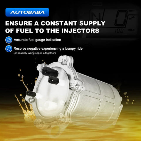 Honda Fuel Pump Replacement For Rancher 420 Foreman 500 TRX420 TRX500 TRX700XX 2007-2014 ATV Models Drop-In Plug And Play With Precision Fuel Delivery 16700-HP5-602 displayed with text ensuring constant fuel supply