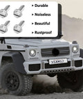 Heavy Duty License Plate Screws Kit 4 Pack Silver Bolts For Cars SUV Truck Universal Fasteners, Rust Resistant Galvanized