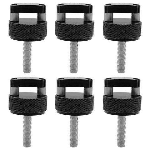 Quick Release Thumb Screw Jeep Hard Top Fastener Kit For Wrangler JK 2007 To 2018, JL 2018 To 2022 And Gladiator JT, black finish