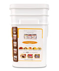 Fruit Fest Freeze Dried Fruit Variety Kit For Emergency Food Storage in one handy bucket with product details visible.