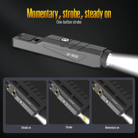 Beast 1600 Lumen Tactical Flashlight With Momentary On And Strobe Built In Rechargeable Battery 240 Meter Beam Distance