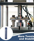 Six Pack Blue Alloy Steel Compression Springs 3 8 Inch Outer Diameter 1 75 Inch Length For 3D Printers And Mechanical Equipment Light Load Applications With Durable Coil Wire Construction in a press machine.