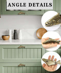 Vintage Trout Fish Cabinet Knob Set 4 Pack Old School Aged Bronze Zinc Alloy Drawer Pulls details kitchen use