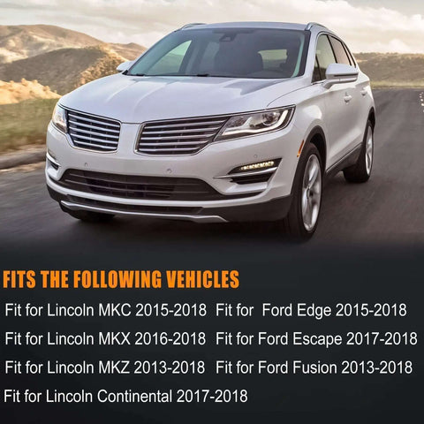 Front view of a compatible car for Plug And Play Electric Parking Brake Actuator Motor With Sealing Rings For Ford Edge Escape Fusion Lincoln MKC MKX MKZ 2013 2018 Left And Right Replacement DG9Z2B712A DG9Z2B713A DG9C2B713AA DG9C2B713AB
