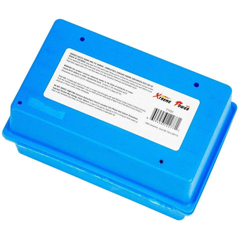 Five Way Pool Test Kit For pH, Chlorine, Bromine, Alkalinity, DIY Water Testing With Clear View Block And Color Chips blue case