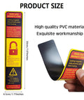 Six Pack Magnetic Lockdown Strips For Iron Door Frames With High Density Magnets, Yellow strip held showing PVC detail