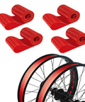 Rim Strip Rim Tape 26 Inch Fat Tire Liner PVC Inner Tube Cushion Protector Anti Puncture For Bikes Four Pack Red Built To Last