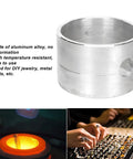 DIY Jewelry Casting Kit With Aluminum Alloy Cylindrical Sand Casting Mold For Ring Making And Small Batch Metal Jewelry, Casting Flask For Handmade Crafts And Studio Projects. Aluminum alloy cylindrical mold for ring casting.