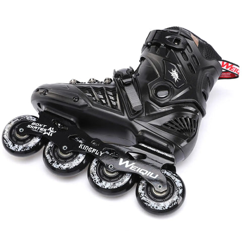 All Terrain Inline Skates for Adults Unisex Men Women Teens Outdoor and Indoor Roller Blades Durable PP Shell Aluminum Frame