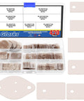 All In One 420 Piece Mica Insulation Pad Kit For TO 220 TO 3P TO 3PL And TO 3P11 Transistors with diamond and rectangle washers