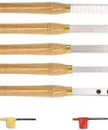 Carbide Tipped Wood Turning Tools Lathe Set For Roughing Detailing Finishing Swan Neck Hollower And Parting Tool With Solid Wood Handle