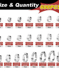 600 Piece 22 Size Single Ear Crimp Hose Clamp Kit For Auto Projects And Home DIY, 304 Stainless Steel Pinch Clamps sizes