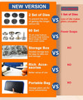 Comparison chart of Marine Snap Fasteners Kit With 60 Stainless Steel 15mm Snaps And Pliers features versus old version