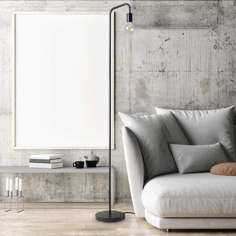 Industrial Metal Floor Lamp For Living Room And Beyond, Built To Last With A Heavy Duty Stand And Durable Metal Build, UL Certified E26 Socket