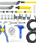 33 Piece Pneumatic Pumps Parts Kit For Building Toys And Technic Includes Air Cylinders, Switches, Tubes, and Actuators