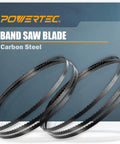 59 1/4 Inch Bandsaw Blades 1/4 X 24 Tpi Carbon Steel Replacement For 9 Inch Band Saws Compatible With Craftsman And Ryobi Knockout Quality Delivers Rock Solid Cuts 2 Pack Ready To Roll on display.