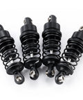 55mm Front And Rear Oil Filled Shock Absorber Damper Suspension Set For Tamiya TT02 1/10 RC On Road Touring Car, black aluminum