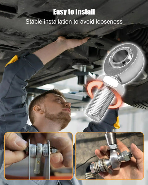 Five Eighth Inch Heim Joints Rod End Kit With Chromoly Joints And Panhard Rod End For Heavy Duty Off Road Suspension And Steering Linkage Built Tough With Durable Heat Treated Steel And Hard Chrome Plating installed under vehicle