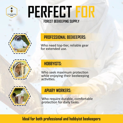 Image of Ventilated Beekeeping Jacket With Fencing Veil Hood, Ultra Light Air Mesh, for professionals, hobbyists, and apiary workers.