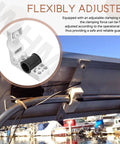 4 Pack Removable Rail Mount Clamps 327199-1 Compatible With Round Tubing For Marine Rails Retrofit Kit shown on solar panel