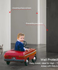 Top Shelf Clear Self Adhesive Wall Corner Protectors Keep Door Frames Cabinets And Baseboards Looking Crisp While Battling Daily Nicks Perfect Diy Project Pick 31 5 By 1 18 Inch showing child avoiding sharp corners.