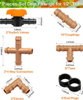 Diagram of One Half Inch Drip Irrigation Fittings Kit With Thirty Seven Pieces For One Half Inch Tubing Garden Sprinkler Systems