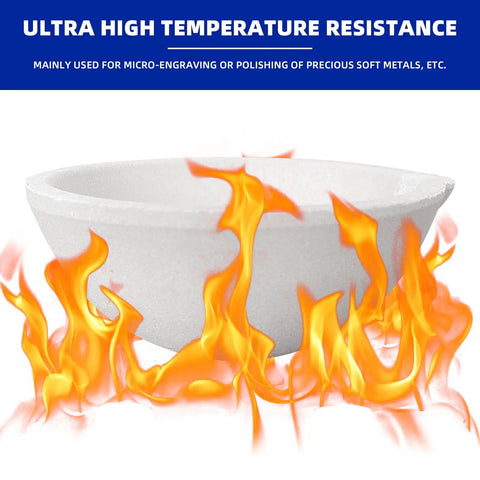 Six Pack Quartz Ceramic Crucible Set With Seven Point Eight Seven Inch Crucible Tong For Jewelry Casting showing heat resistance