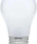 Soft White Incandescent A15 Bulb Set For Lamps Medium Base 15 Watt 120 Volt 2 Pack 65 Lumen Output Long Lasting 2500 Hour Life