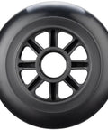 90 Millimeter Inline Skate Wheel For Speed Skating, 88A Outdoor Replacement Wheel, Grippy Long Lasting Black Wheel, No Bearings, Wheel Close-Up
