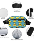 Crossbody Fanny Pack For Men And Women Adjustable Strap Belt Bag 300D Twill Construction Hands Free All Day Everyday Wear