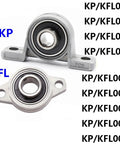 Thinking Process: KP/KFL08 pillow block bearing with sealed steel housing for shaft support