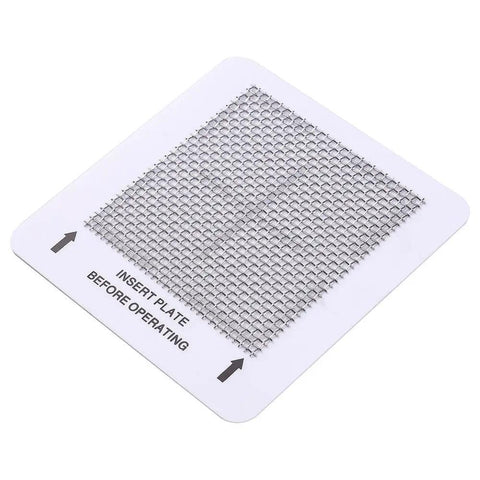 Ceramic ozone plate for 4.5 x 4.5 inch air purifiers, showing mesh design, part of a 2 pack ceramic ozone plates for air quality improvement