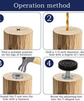 Step-by-step installation guide for 12 Piece M6 Thread Furniture Feet Levelers Adjustable Leveling Feet For Furniture Legs With T Nuts And Non Slip Felt Pads Protect Floors From Scratches And Dents On Hard Surfaces Easy To Install And Durable