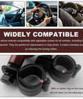 Steering Wheel Spinner Knob Ball Power Handle for Cars and Trucks Easy Grip Non Slip Heavy Duty Abs Accessory for Semi Trucks Trailers Tractors and Boats Black Matte installed on steering wheels of various vehicles showing compatibility.