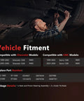 Mechanic working on vehicle underside with Hydraulic Power Steering Rack And Pinion Assembly For 1999 To 2006 Chevy Silverado 1500 And GMC Sierra 1500