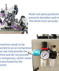 Fully Automatic Round Bottle Labeling Machine Featuring Plug And Play Touchscreen Controls And Smart Auto Correction For No Fuss Packaging Line with multi-rod spiral positioning.